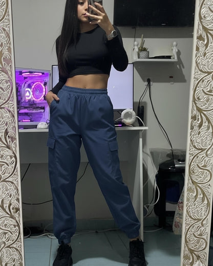 Jogger cargo nautica dama