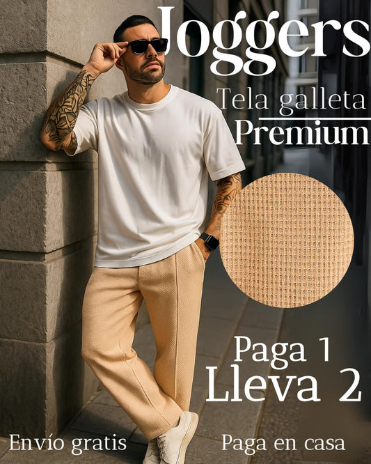 Jogger tela galleta hombre
