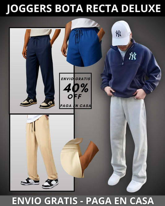 JOGGER BOTA RECTA HOMBRE DELUXE