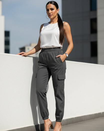 Jogger cargo nautica dama