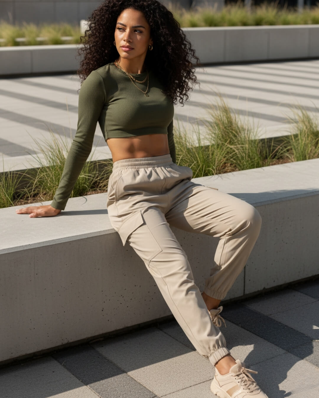 Jogger cargo nautica dama