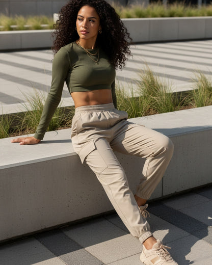 Jogger cargo nautica dama