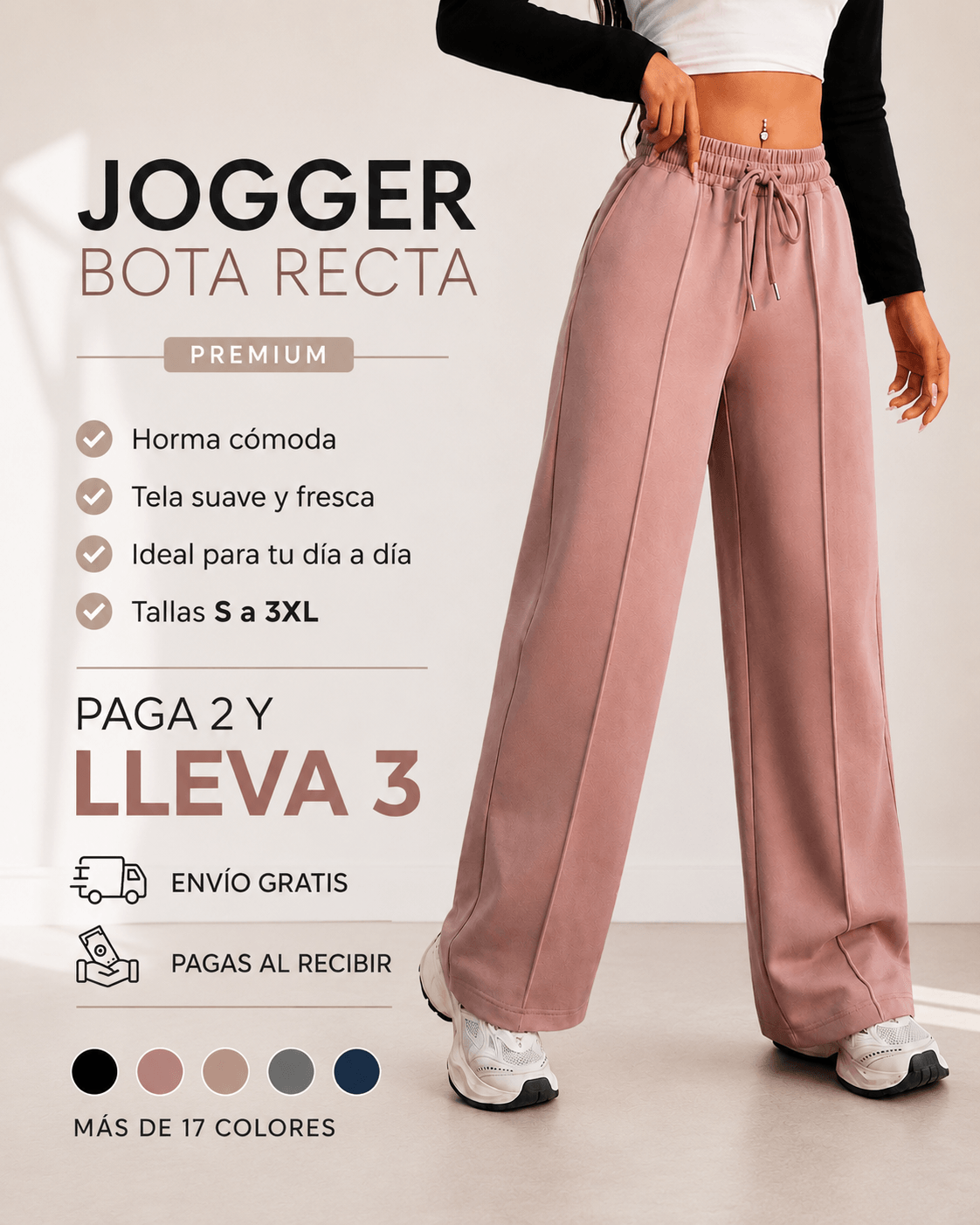 JOGGER BOTA RECTA CHLOE