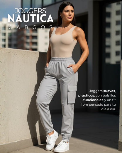 Jogger cargo nautica dama
