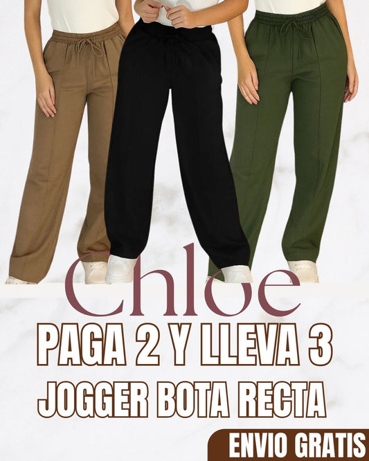 Jogger bota recta chloe